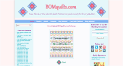 Desktop Screenshot of bomquilts.com